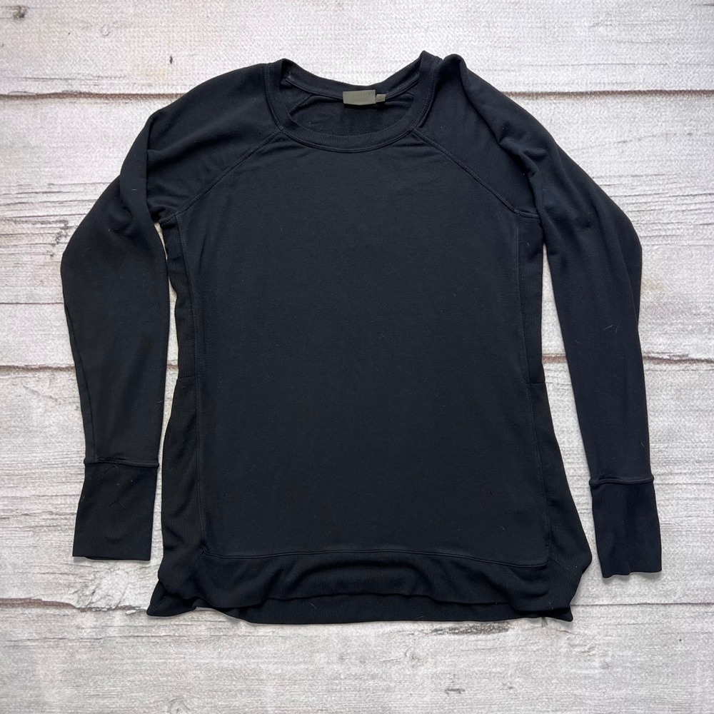 Athleta Black Long Sleeve Athletic Performance Top‎ Women's Size Medium